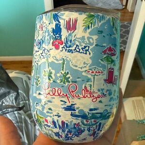 Lilly Pulitzer Tropical Blue Tumbler